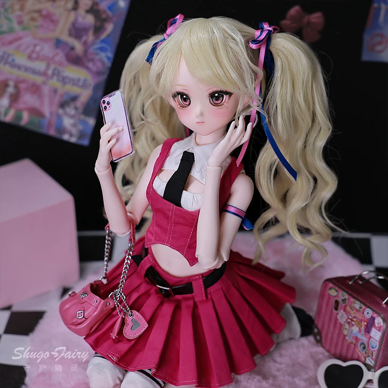 Shugafairy 1/4 Bjd Puppe Tammy Academy Style College Girl – Y2k Karneval Sd bewegliche Gelenkpuppe Komplettset Anime Street Wear Geschenk