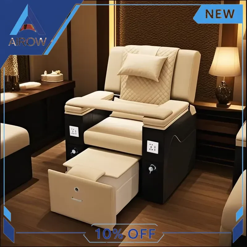 for Nail Salon Electric Pedicure Chair Modern Spa Manicure Foot Bath Seat Aesthetic Ceramic Beauty Shop Furniture Equipment