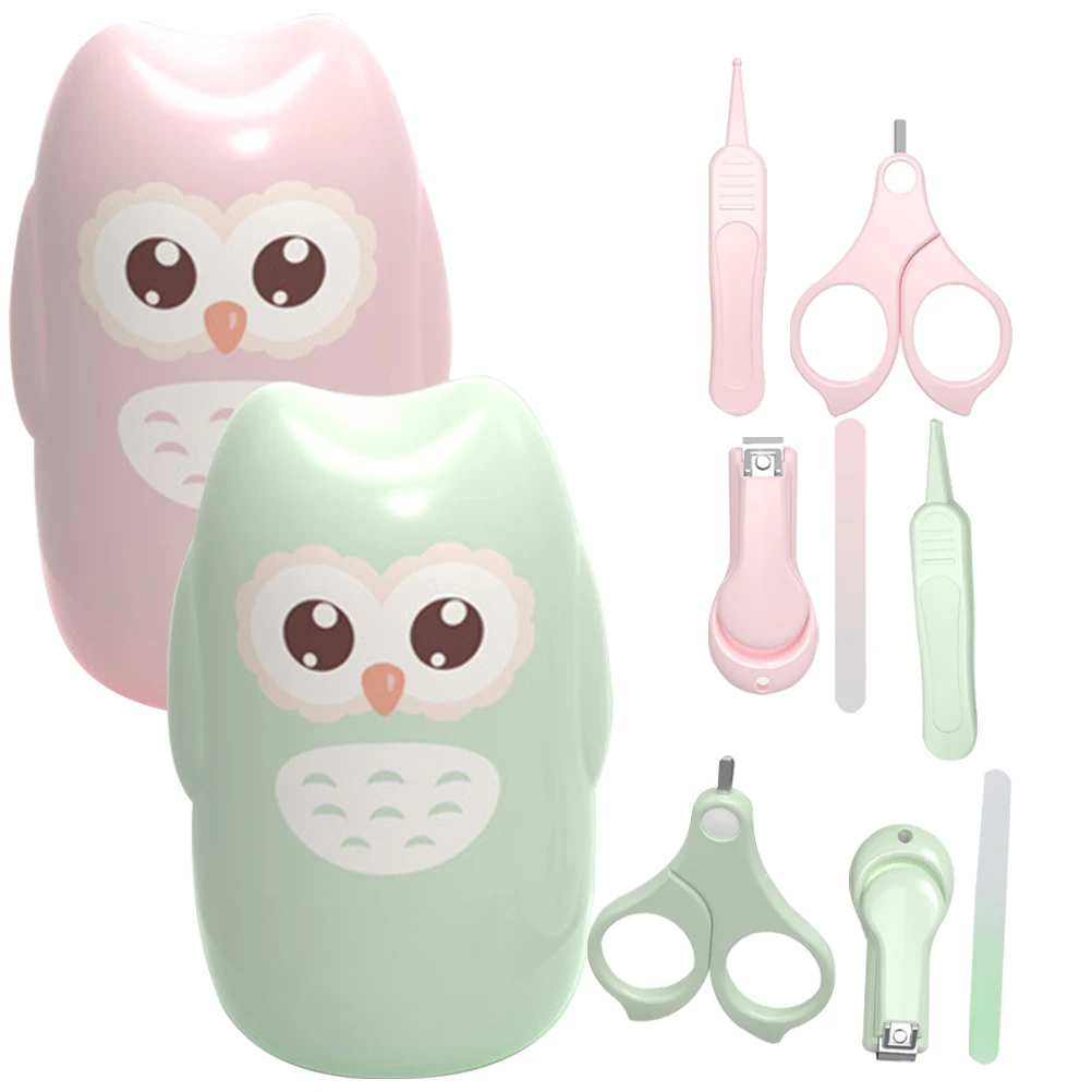 

2 set 2 Sets Baby Nail File Toddler Clippers Cute Storage Case Newborn Scissors Infant Tools Safe Easy Trimming Rounded Edges