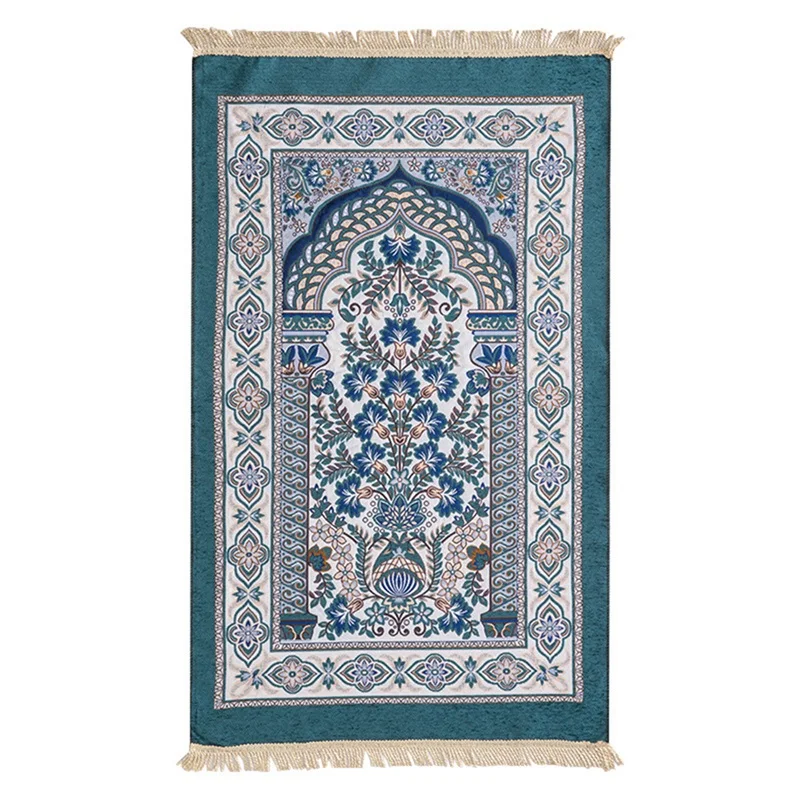 Prayer Mat Pilgrimage Carpet Praying Rug Eid & Ramadan Gift Thick & Wide Soft Praying Carpet for Men & Women