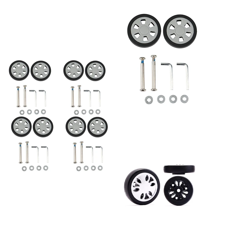 Hot Kf-Luggage Accessories Wheels Aircraft Suitcase Pulley Rollers Mute Wheel Wear-Resistant Parts Repair