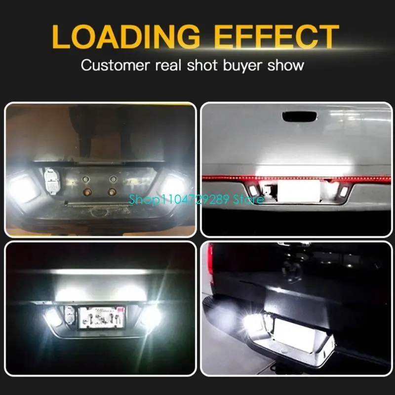

D8KE Car LED License Plate Light Rear Bumper Lamps For Ram1500 2500 3500 Pickup Truck