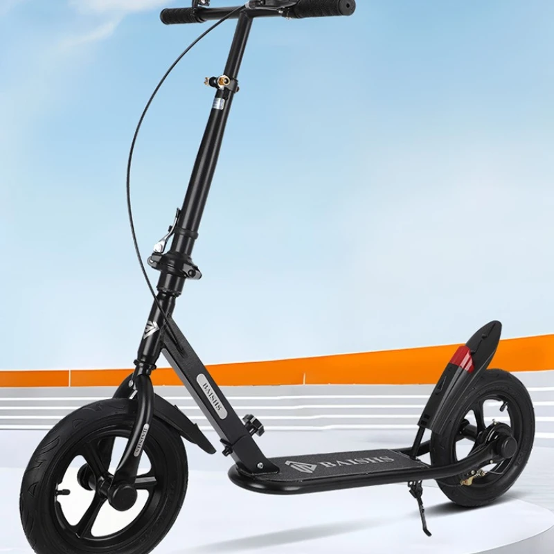 Foldable Children Electric Scooter Teenagers Two-wheel Electric Scooter Pedal Commercial Furniture Monopattino Elettrico ZY40DDC