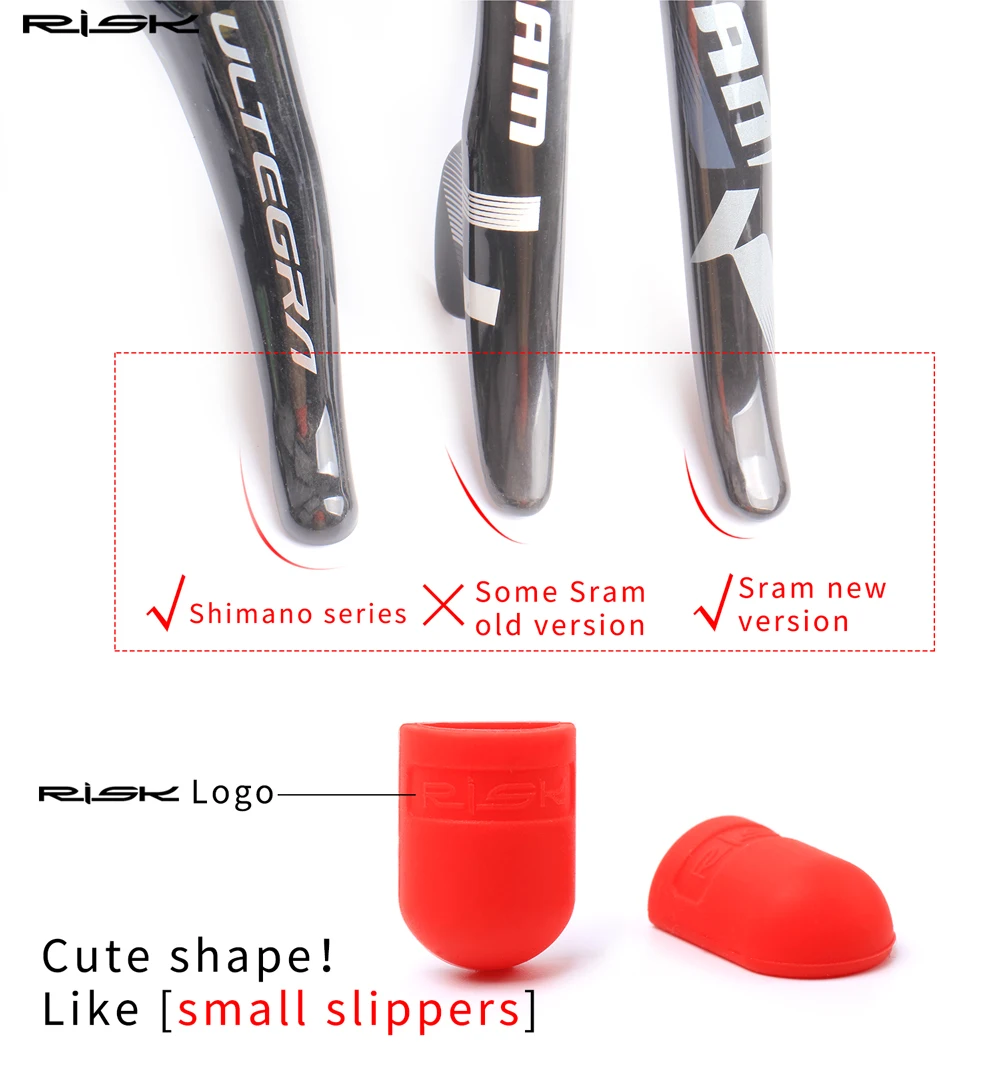 1pair Bike Shifter Lever Protector Cover,Silicone Anti-scratch Sleeve,Oil Disc Brake Lever Protector for Shimano Sram Parts - view 4