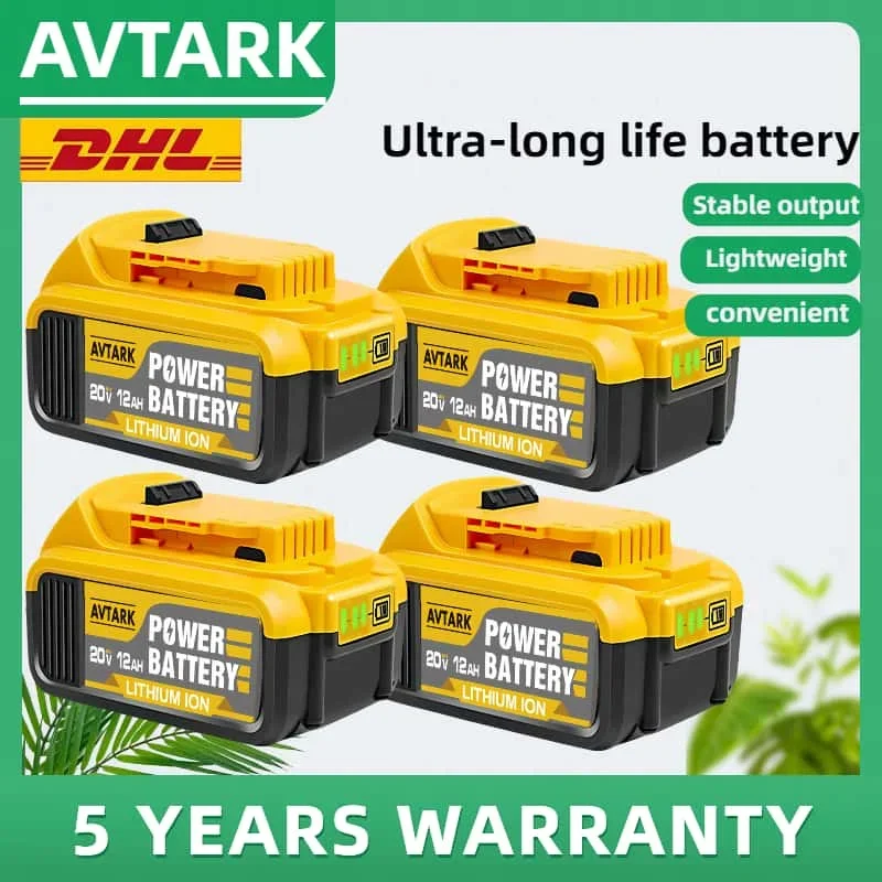 

2025 NEW Battery Compatible For Dewalt 20V 18v 3Ah 6Ah 9Ah12Ah power Tools 18V 6Ah rechargeable electric tool Lithium batteries