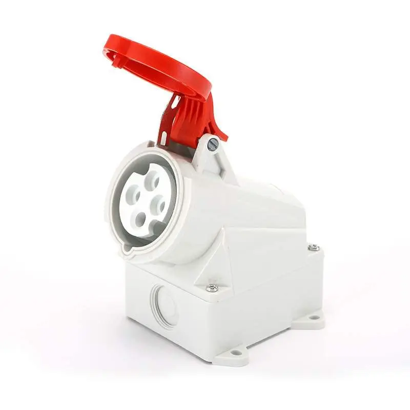 IEC60309 Waterproof CEE Industrial Connector Socket 4Pin 32A 380V-415V 3P+E IP44 (Type-3