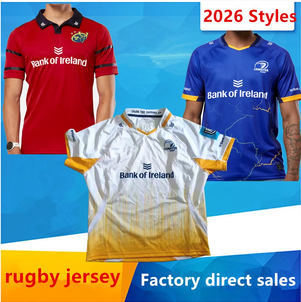 Hot sales 2026 LEINSTER rugby jersey MUNSTER rugby shirt Leisure sports t-shirt