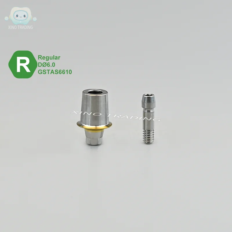 دعامة نقل سداسية عادية صغيرة من التيتانيوم المستقيمة للأسنان 5 مناسبة لمنتج Osstem المعدني #2