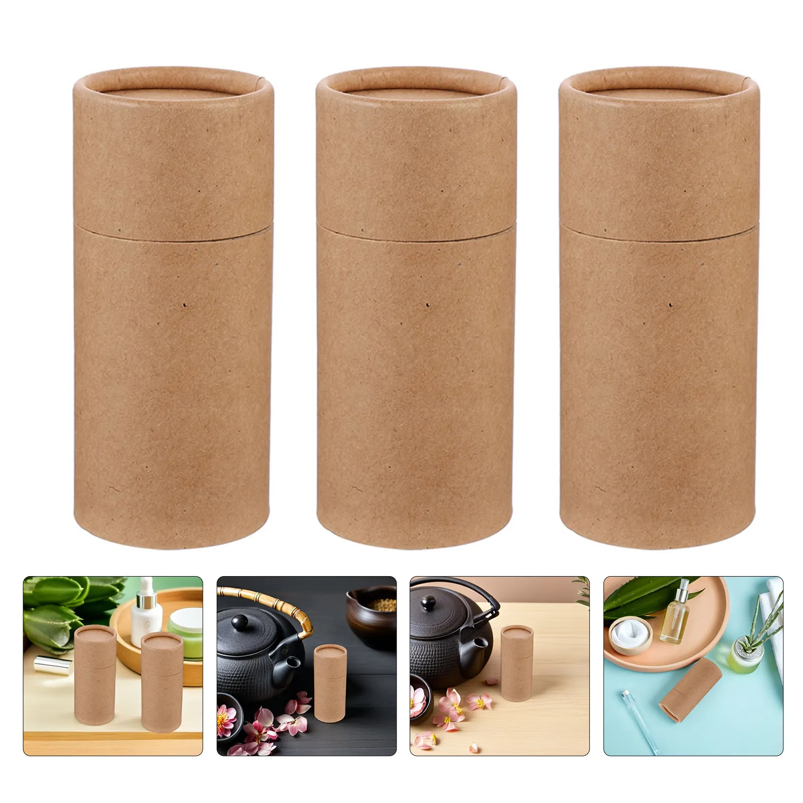 

8Pcs Kraft Paper Mailing Tubes Cylindrical Cardboard Tubes for Shipping Packing Poster Storage Document Holder Gift Storage