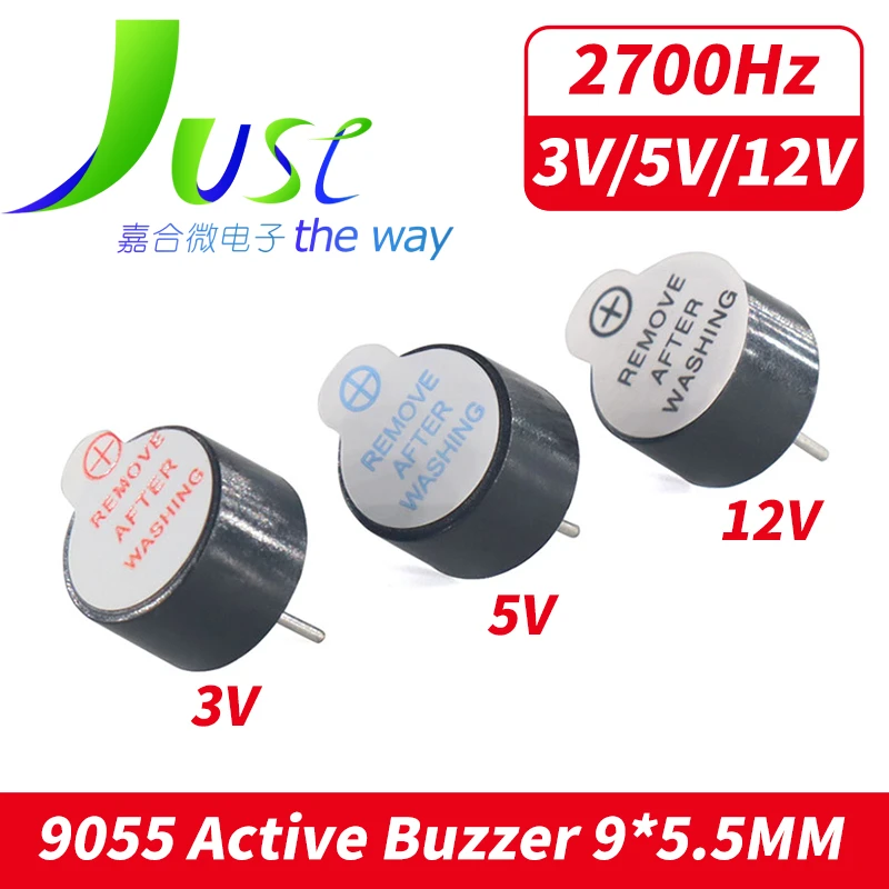 

10pcs 9055 3V 5V 12V Active Alarm Buzzer 85dB TMB09A03 TMB09A05 TMB09A12 Dimension 9x5.5MM Integrated Active Electronic Buzzer