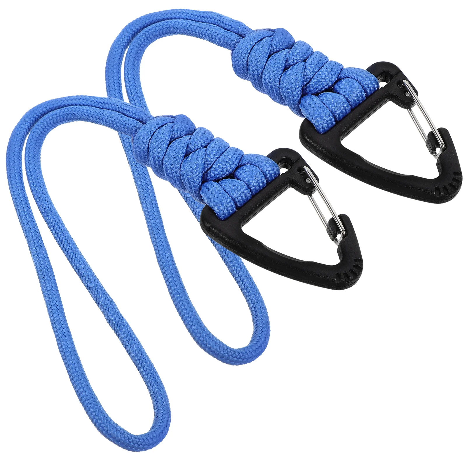 

2Pcs Keychain Anti-loss Lanyard Polyester Wrist Strap Carabiner Buckle Adjustable Camping Hiking Tool Hook Durable Outdoor