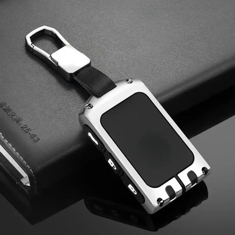 

For Volvo XC60 S90 S60 XC40 V60 XC90 Zinc Alloy Silver Car Key Protection Shell Smart Remote Key Cover Interior Car Accessories