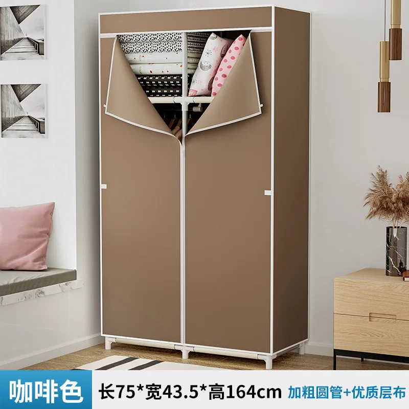 Wardrobe Simple Cloth Wardrobe Household Bedroom Assembly Cabinet Large Wardrobe Durable Simple Modern