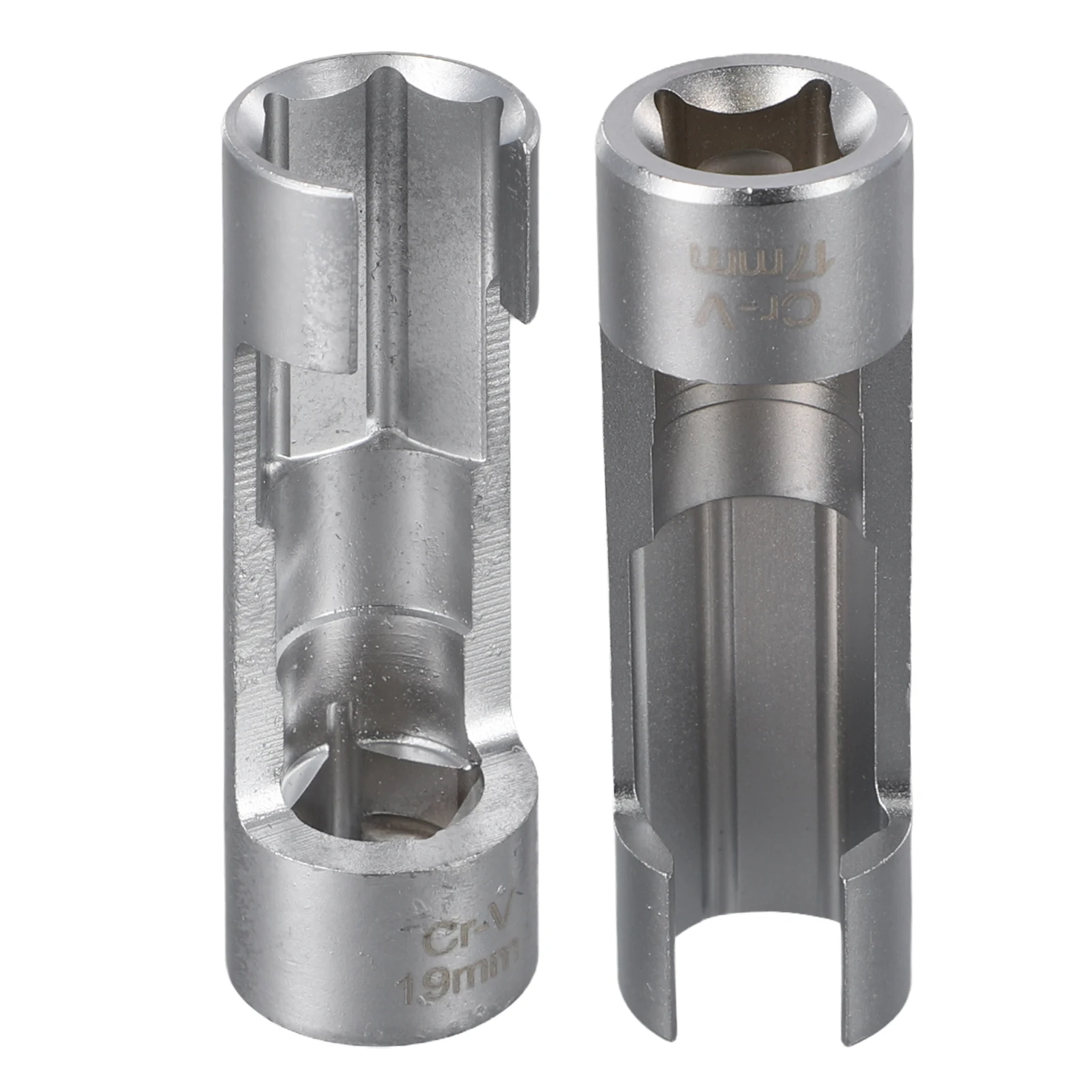 2pcs Diesel Injector Pipe 17mm 19mm Hexagonal Opening Removal Sleeve Wrench Remover Tool Thread Chasers Tools Accessories