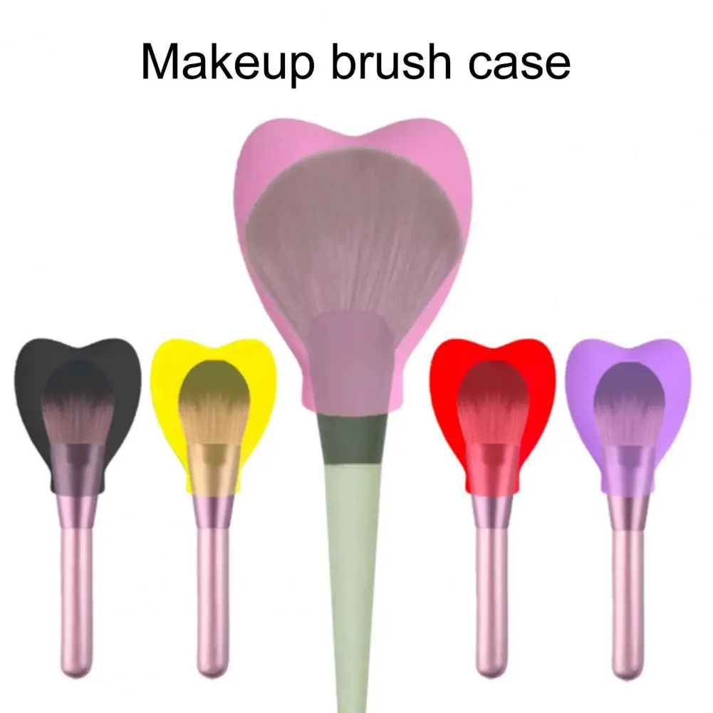 3Pcs Makeup Brush Covers Universal Flexible Makeup Brush Protector Blush Foundation Brush Protective Case Makeup Supply