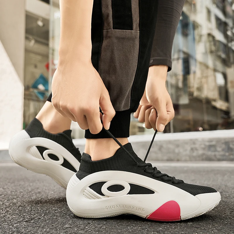 

2025 New Men's Basketball Shoes Are Wear-resistant, Anti-slip, Casual Sports Shoes, Lightweight and Breathable Mesh Walking Shoe
