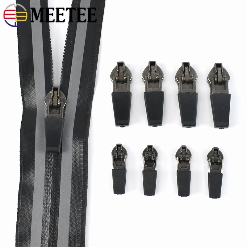 

10/20/50Pcs 3# 5# Waterproof Zippers Slider Puller Invisible Zipper Pull Tab for Clothes Zip Repair Kit DIY Sewing Accessories