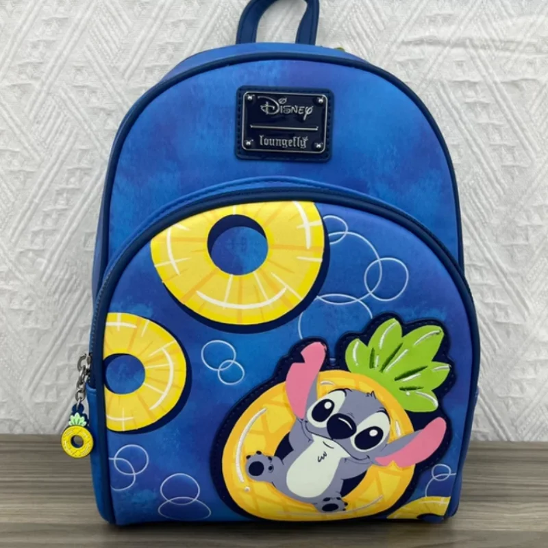 

Рюкзак с принтом Loungefly Stitch, синий мини-рюкзак с градиентом, детский рюкзак, модная дорожная сумка с героями мультфильмов для девочек, подарок на день рождения
