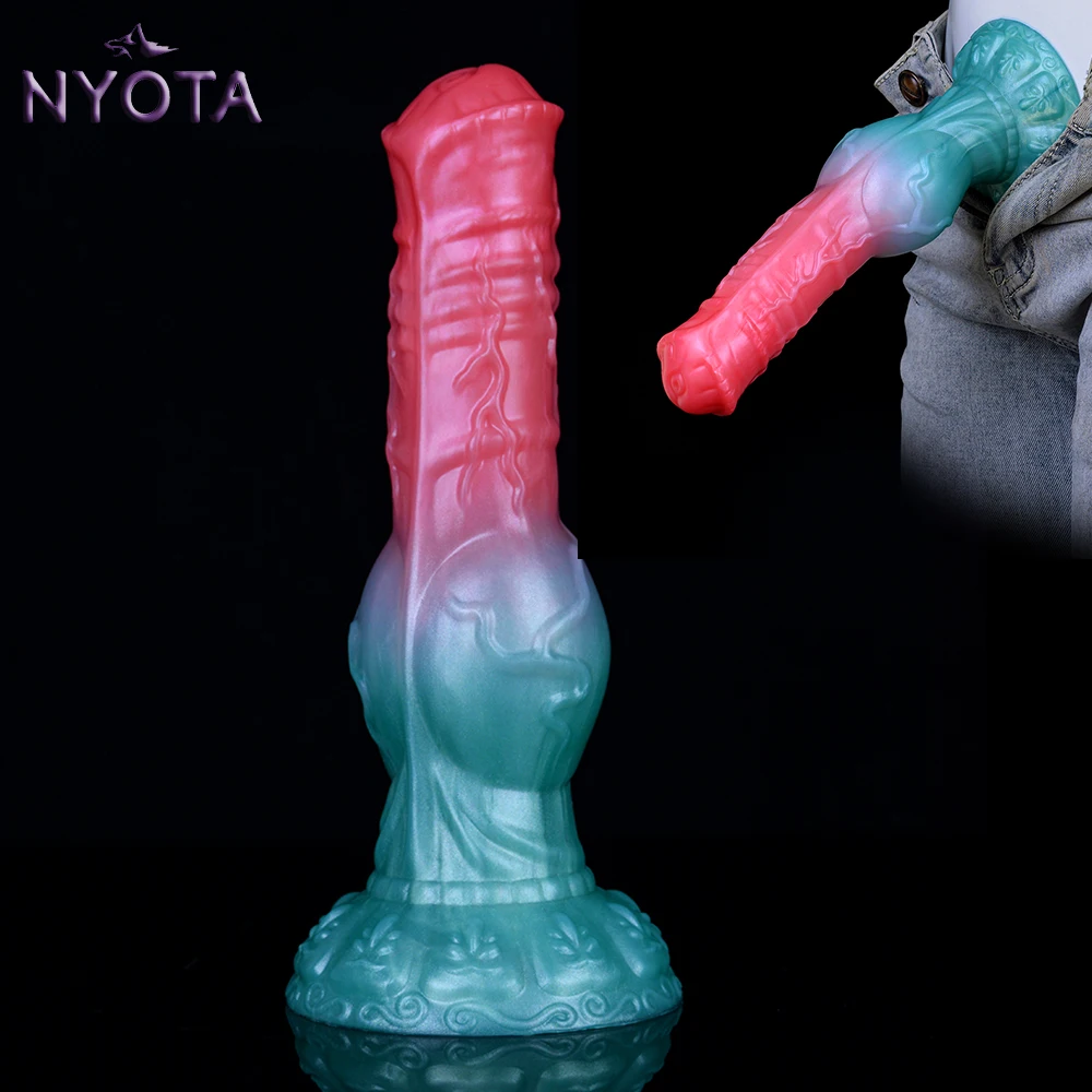 

NYOTA Dog Monster Dildos Butt Plug For Women Men Silicone Huge Knot Anal Dildo Sex​ Toys Vagina Masturbation Adult Erotic Toy