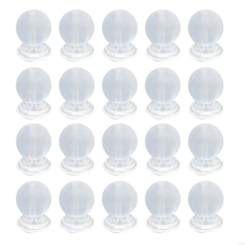 CORD Rubber Back silicone round ear plugging blocked Earring Back Stoppers for DIY