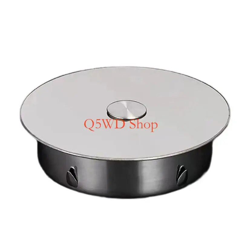 Q5WD Steel Sink Drain Cover Not Odor Clog Easy Cap Universal Pipe Seal Cover Multiple Size Easy Installation For PVC Pipe
