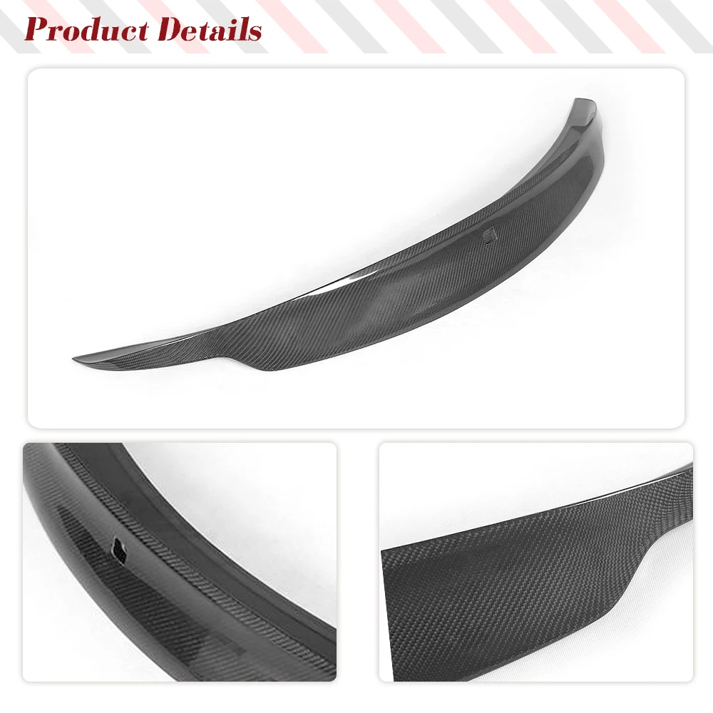 Car Rear Spoiler Trunk Boot Lip Wing for Infiniti G37 2 Door Base Coupe Journey 2009 - 2013 FRP  Primer/ Carbon Fiber