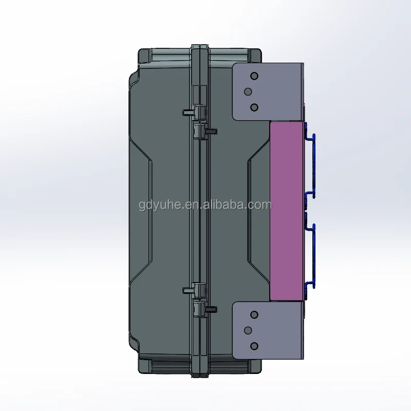 IP67 IK10 Fan Cooling Aluminum Box Industrial Die Casting Enclosure Cooling Fan Aluminum Enclosure Extrusion