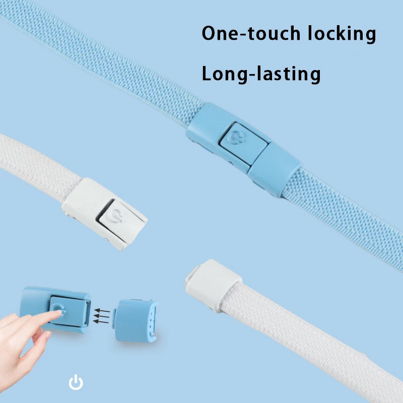 Press-Lock-Schnürsenkel ohne Binden, elastische Schnürsenkel für Sneaker, Tennis, Schnürsenkel ohne Binden, Schuhzubehör, 1 Paar/2 Paar – Detail 3