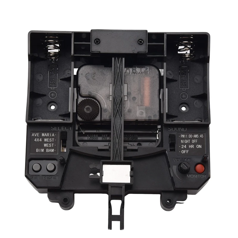 Pendulum Clock Movement Music Box Silent Sweep Quartz Mechanism Wall Clock Replacement Part-A09G
