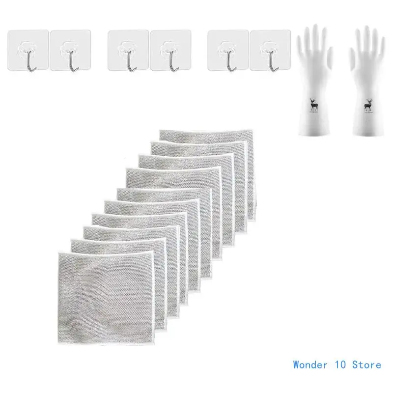 

Convenient Metal Wire Dishwashing Cloth for Easy and Time saving Dishwashing