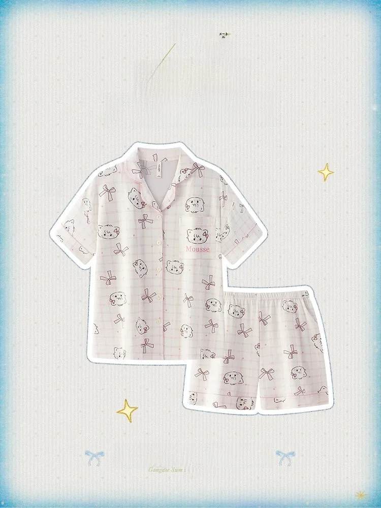 pijamas-de-algodon-con-sensacion-refrescante-ropa-de-casa-de-manga-corta-para-ninas-ropa-de-dormir-de-verano-con-diseno-de-dibujos-animados-que-se-puede-usar-en-el-exterior