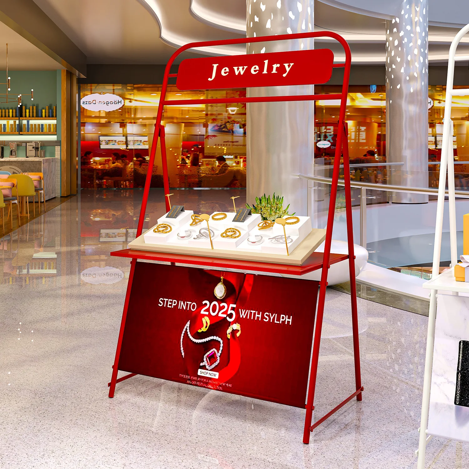 Night market food street stall outdoor market movable stall sales shelf Internet celebrity commercial snack display stand