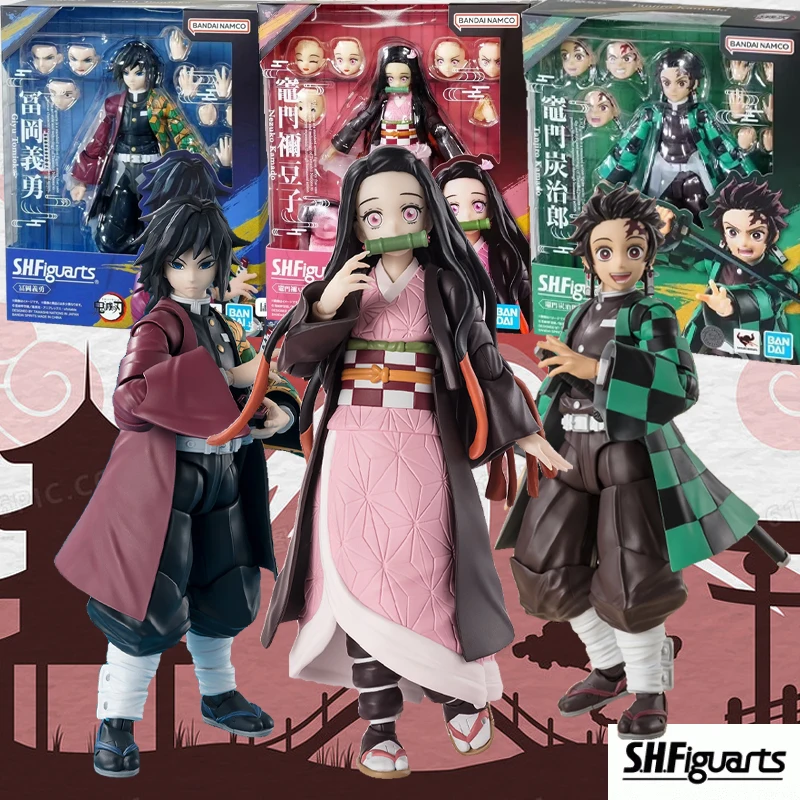 Bandai Genuine Original  S.H.Figuarts SHF Demon Slaye Nezuko Kamado  Action Figure Toys For Boys /Girls /Kids /Christmas Gift Co