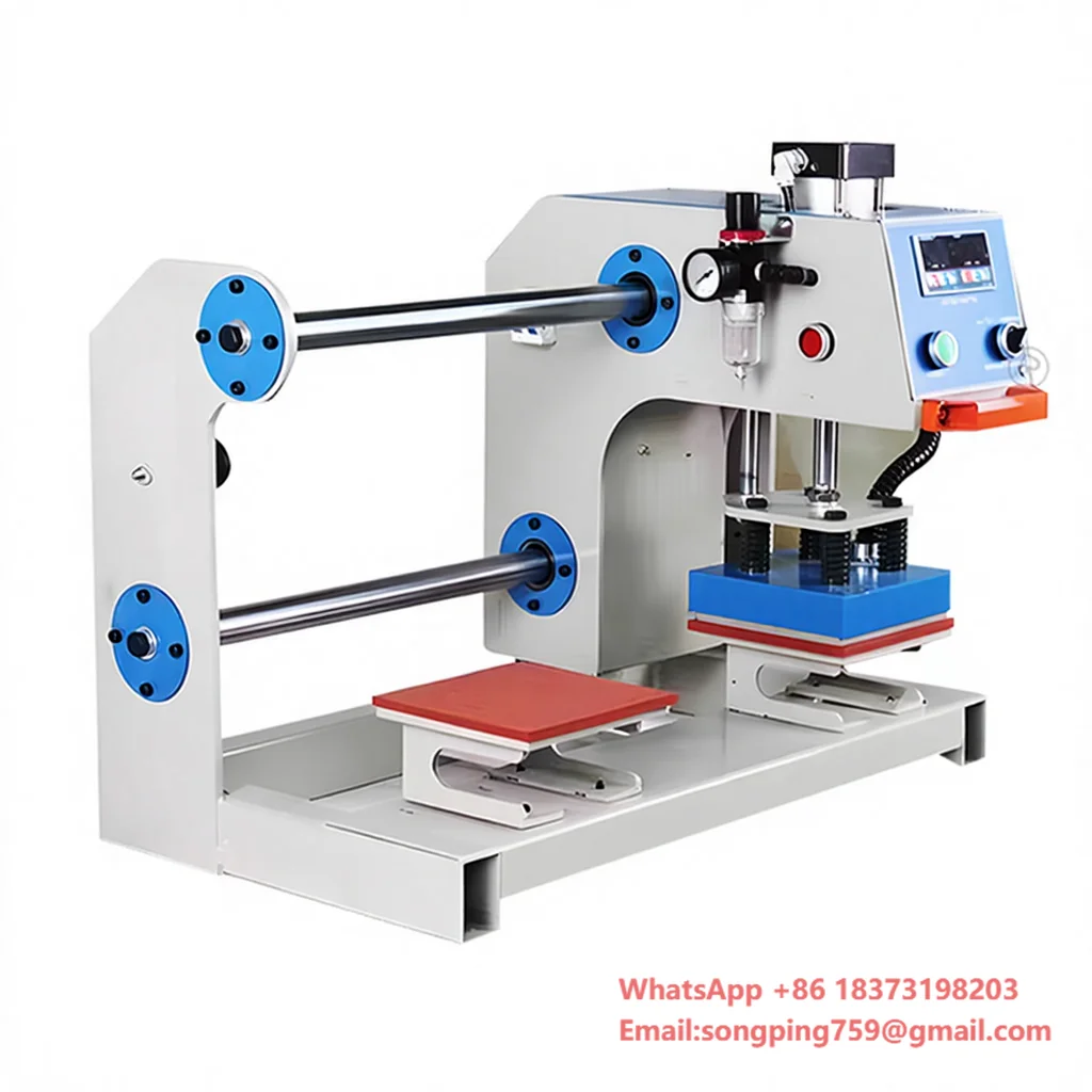 

Double-Station Combo Heat Press Machine Flatbed Printer Automatic T-Shirt Press New High Efficiency Simple Operation 220/110V