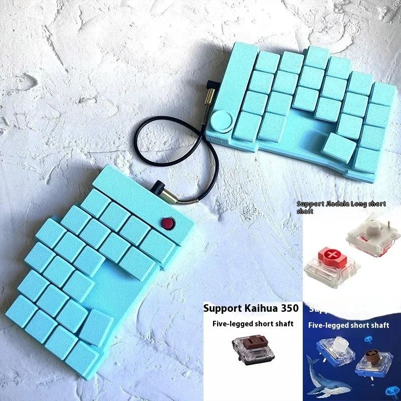DL42 Keyboard Terpisah Sakelar Profil Rendah 40% Kit Keyboard Mekanis Diy Keyboard Titik Merah Mini Thinkpad Menunjuk Pc Gamer