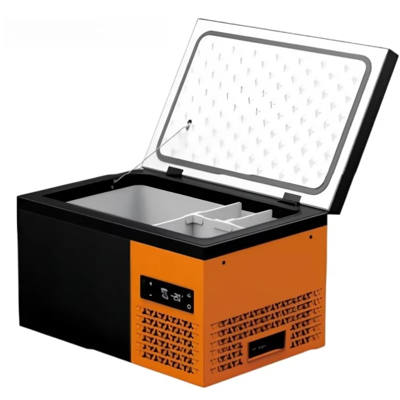 18L Mini Car Fridge AC.684.186 Vehicle Refrigerator Compressor Refrigeration RV  Freezer Camping Electric Cooler Box