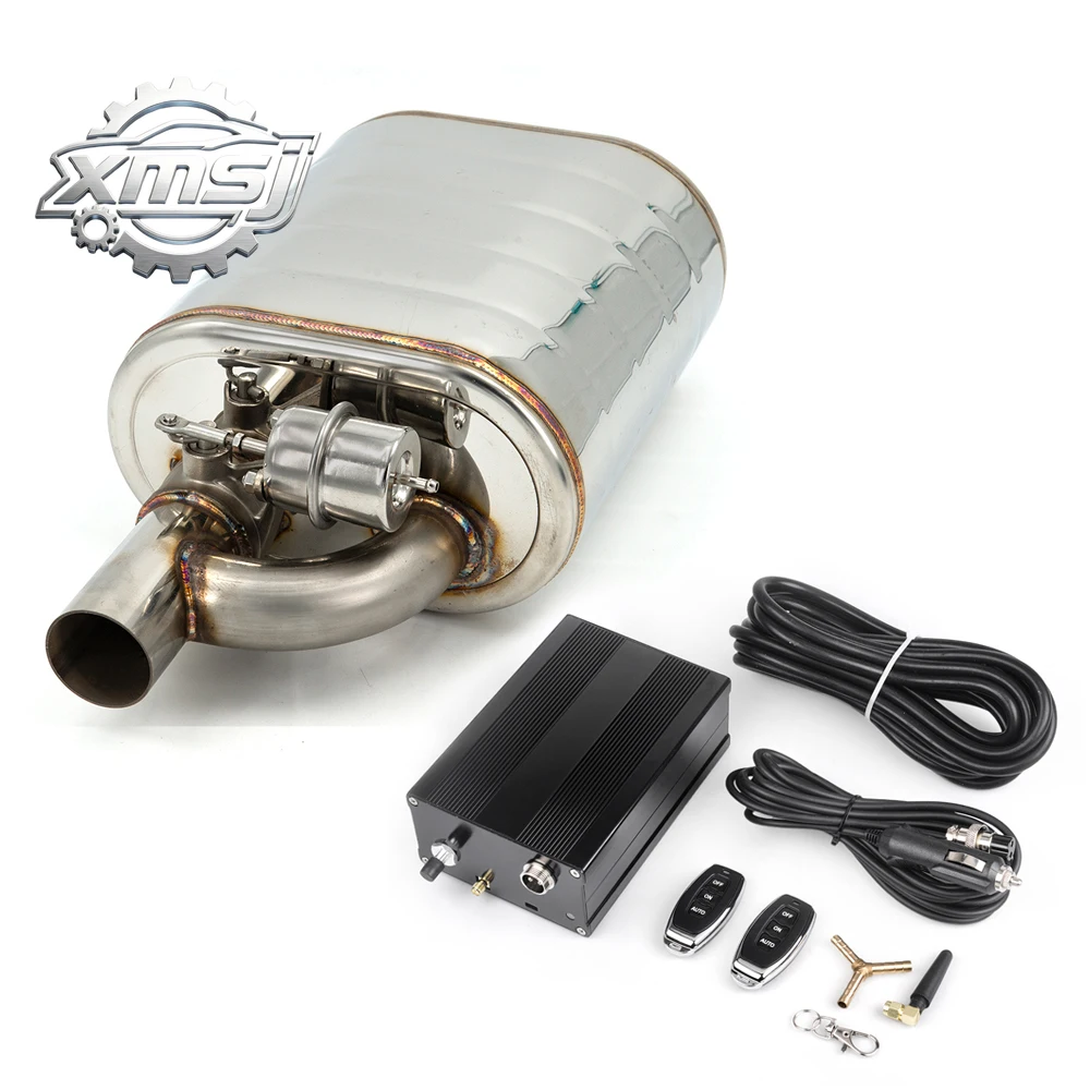 Silenciador  escape universal  2/2.5/3 pulgadas con válvula  scarga  acero inoxidable y control remoto eléctrico para