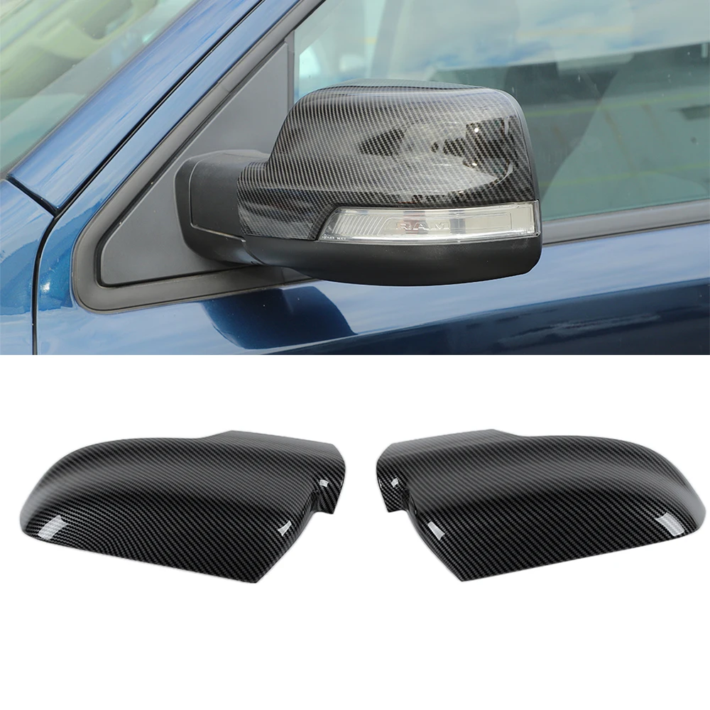 2Pack/set Front Rearview Mirror Decoration Cover Trim for Dodge RAM 2018 2019 2020 2021 2021 2022 2023 Car Exterior Accessories