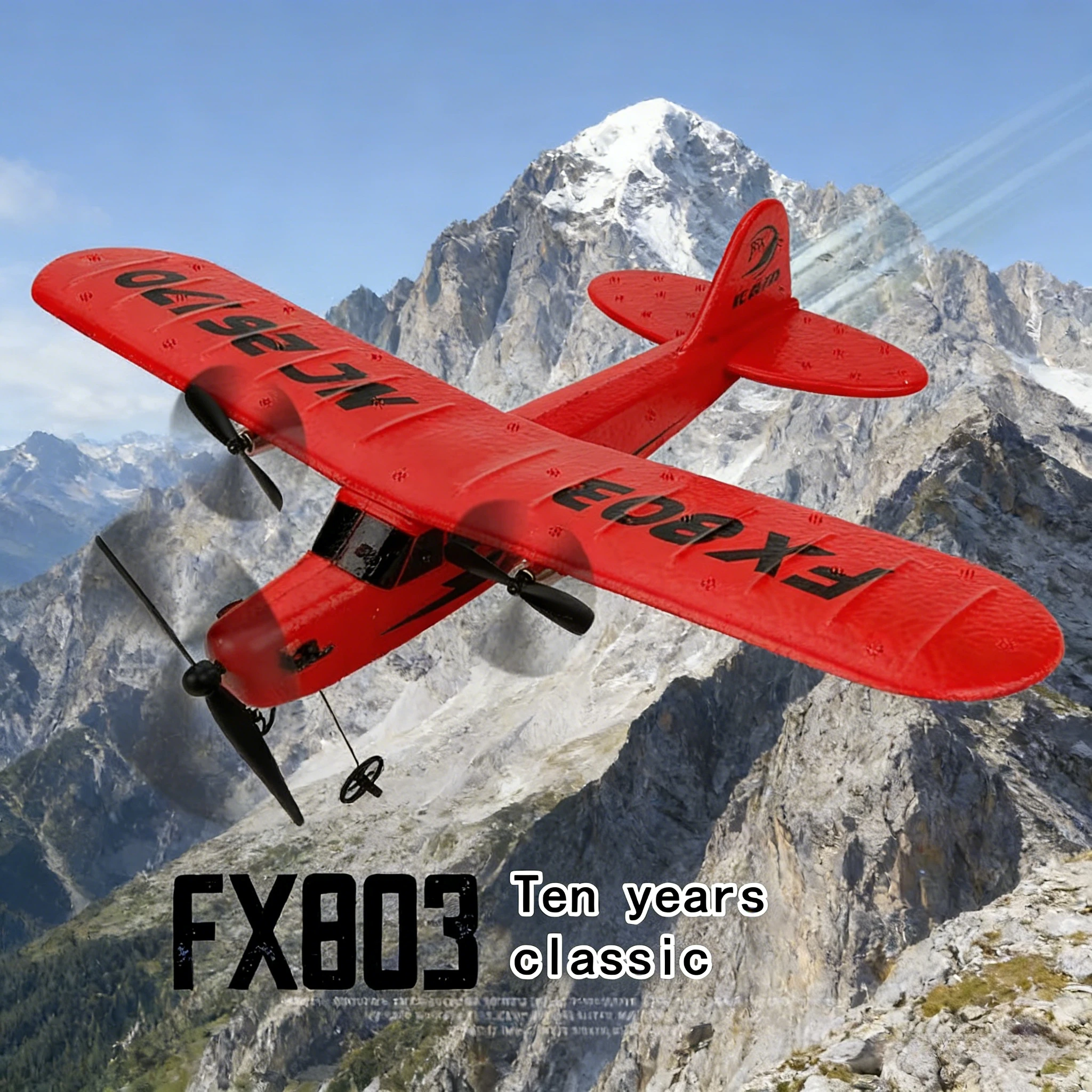 

FX803 RC Airplane 2.4G 2CH EPP Foam Glider Remote Control Plane Outdoor Beginner Friendly Flying Toys for Kids Boys Gift