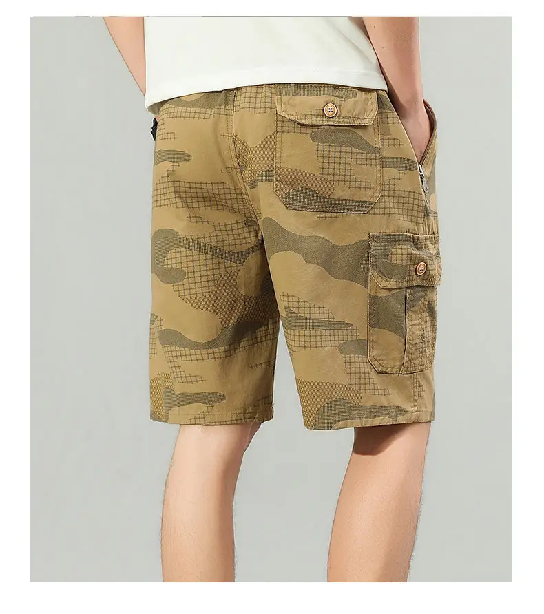 2026 Herren Cargo-Shorts Wander- und Laufshorts Leichtgewichtige Sommer-Camo-Shorts mit Taschen – Detail 8
