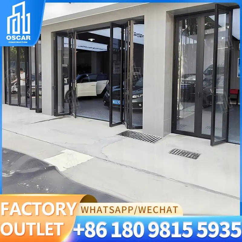 

Customizable FactoryMade Bi folding Door for European Office Spaces Innovative Function Bifold Door