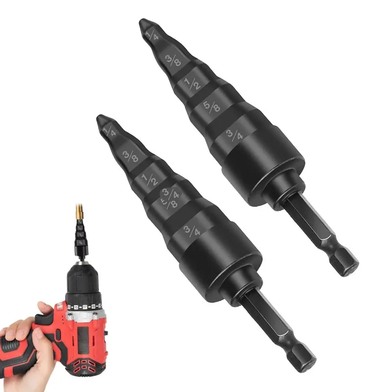 

Tools HVAC Repair 5In1 Air Conditioner Copper Pipe Expander Swaging Drill Bit Set Swage Tube Expander Soft Copper Tubing