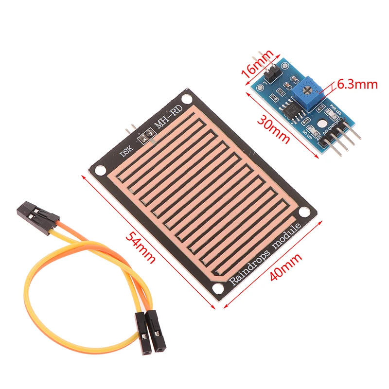 Módulo sensor de detecção de gotas de chuva de neve módulo de tempo de chuva umidade para arduino robô carro kit diy 5v módulo de controle de relé