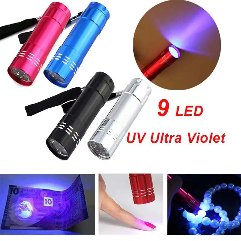 9 LED Mini LED UV Gel Lampe Licht Nagellack Maniküre Nageltrockner Tragbare Nageltrocknung Maniküre Werkzeug