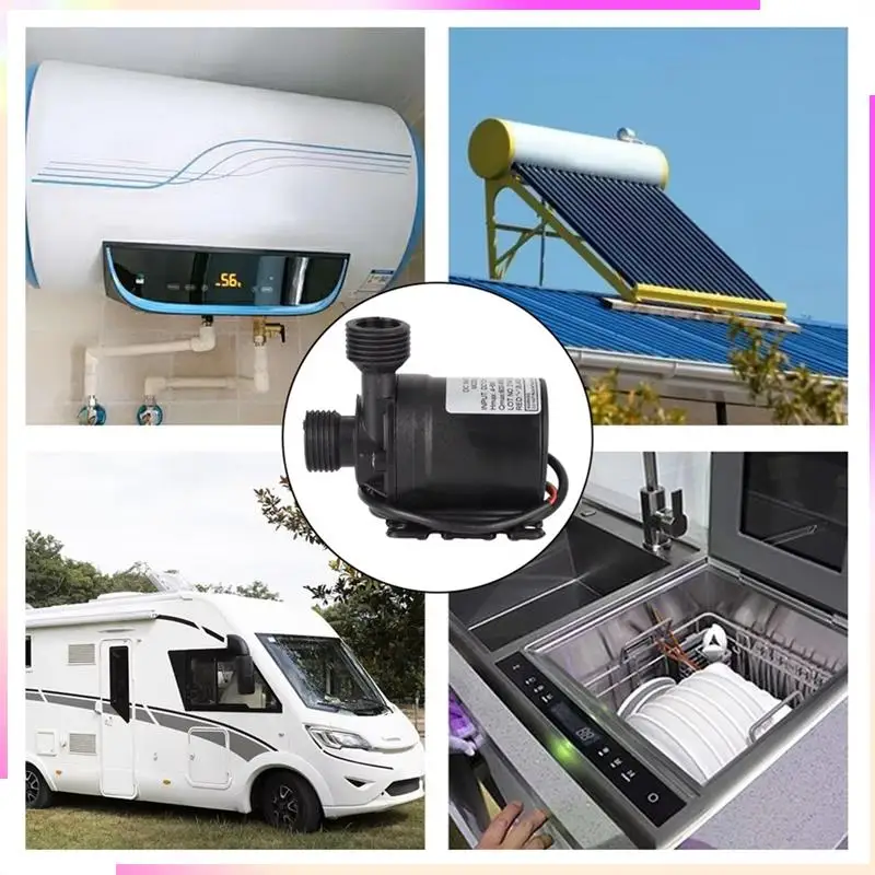 B51C 5M Long Cable Mini Submersible Water Pump 12V DC Ultra-Quiet Brushless Motor 800L/H For Garden Cooling System