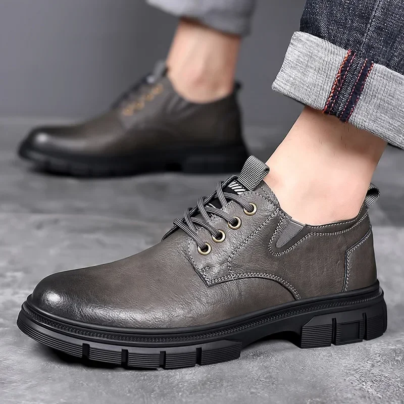 Homens de couro genuíno sapatos casuais marca luxo macio dos homens tênis respirável mocassins caminhada sapatos condução zapatos hombre