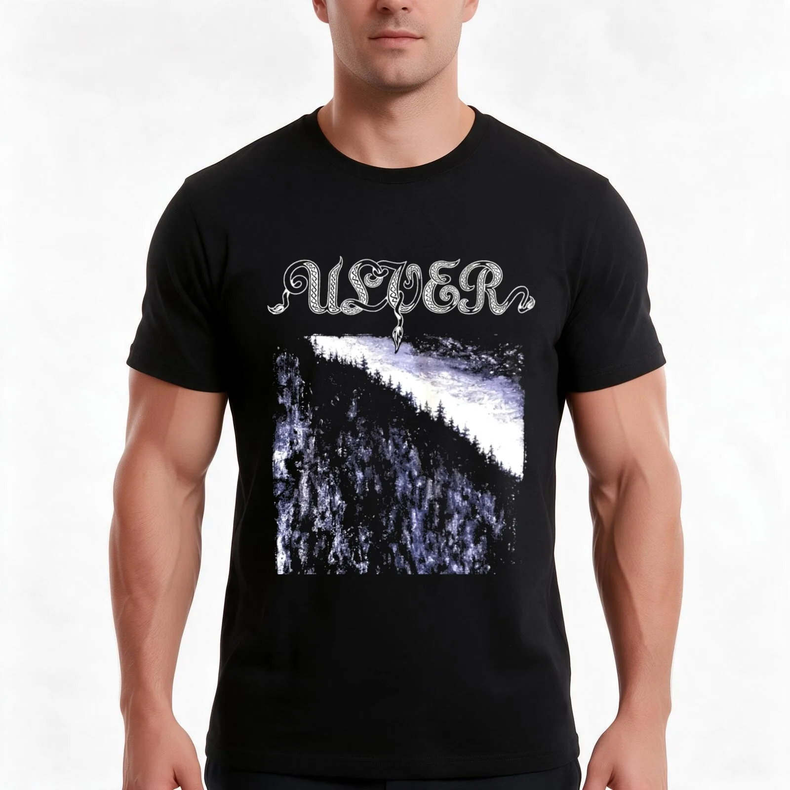 Ulver T-Shirt, Summer Casual Cotton Tee, Oversized Streetwear Tops, Vintage Graphic Print, Loose Fit Short Sleeve, 100% Cotton