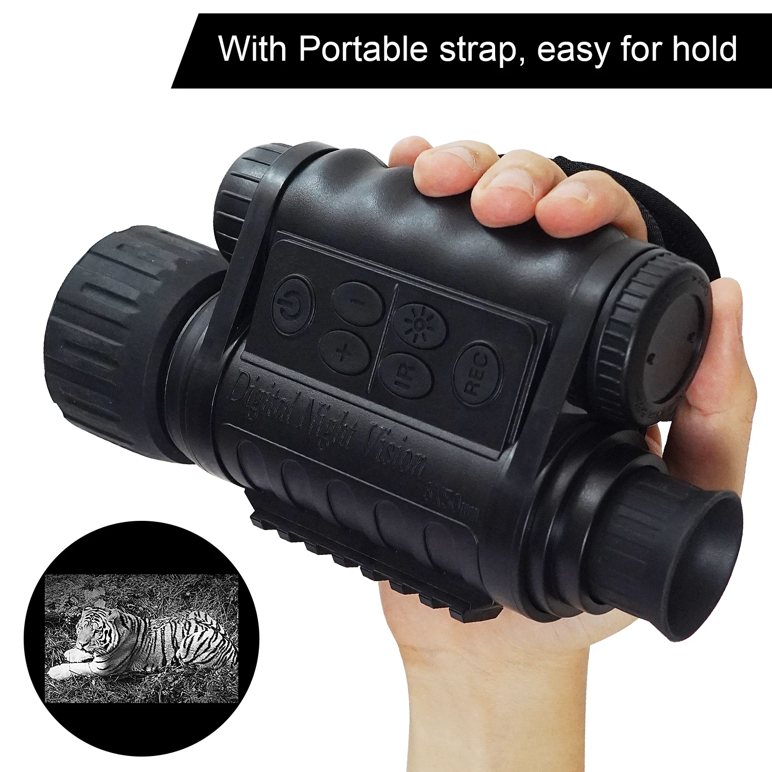 Portable Wi Fi High-definition Infrared Night Vision Camera Monocular 12MP 720P HD Telescope 1.5-inch Display Screen for Hunting