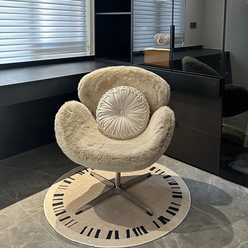 

Comfy Design Modern Velvet Chair Lounges Adult Pretty Vanity Chair Swivel Vanity Individual Chaise De Coiffeuse Furniture