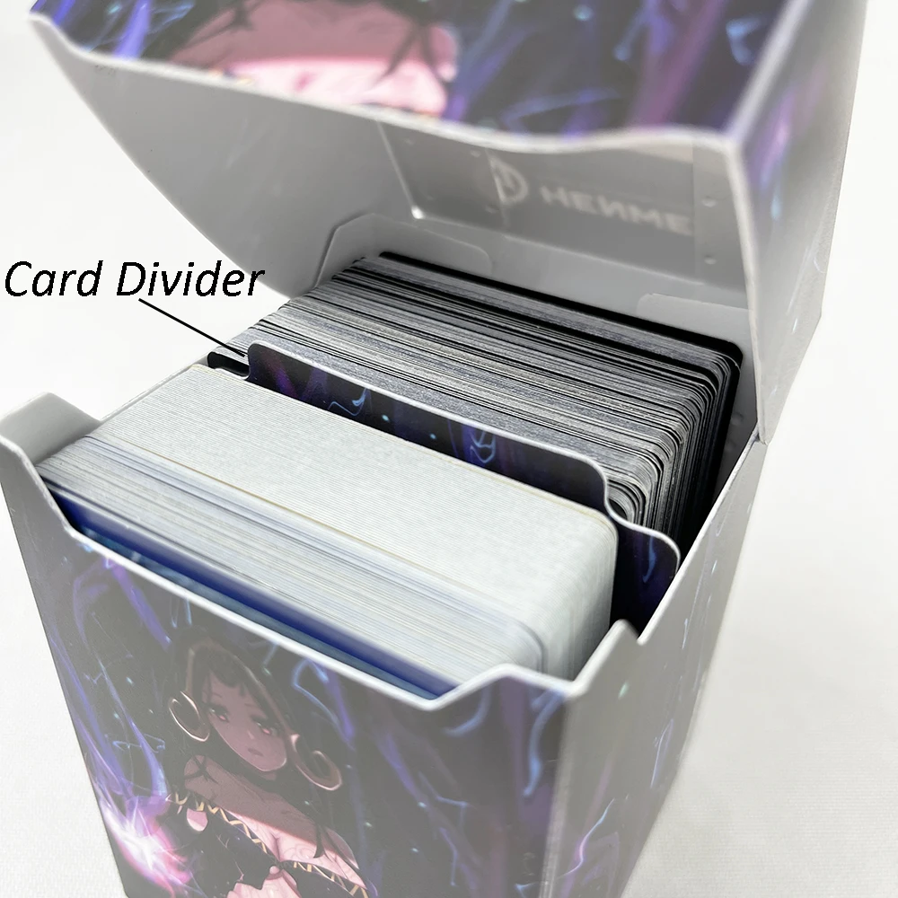 Grande Capacidade 100 + Cartoon Game Cards Deck CaseTrading Coleção Board for Magic/YGO Card Games